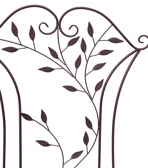 Preview: DanDiBo Rankhilfe Metall Rankgitter 135 cm Braun Rankstab Kletterhilfe Bodenstecker 100974 Blumenhalter Ranksäule