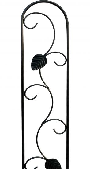 Preview: DanDiBo Rankhilfe Metall Rankgitter 140 cm Schwarz Rankstab Kletterhilfe Bodenstecker 96249 Blumenhalter Ranksäule