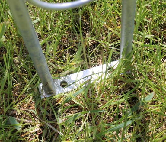 DanDiBo Rosenbogen Metall Verzinkt Breite 140 cm mit Spitze Rundbogen Feuerverzinkt Wetterfest Massiv Volleisen Rankhilfe