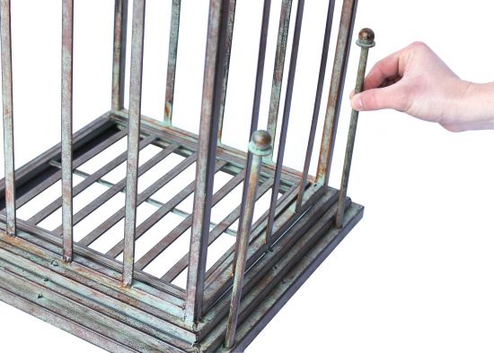 DanDiBo Rosensäule Rosenturm Rankhilfe Metall 230 cm Ranksäule 93970 Rankgitter Rosen Säule Garten