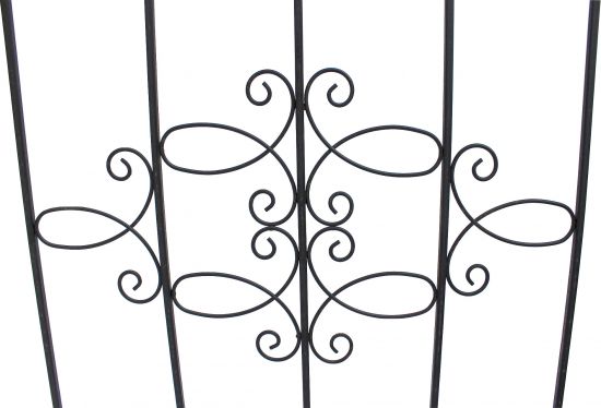 Preview: Steckzaun Perugia 20689 Rankhilfe Rankgitter aus Metall B-75cm Kletterhilfe Zaun