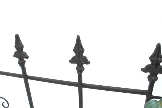 Preview: Steckzaun Perugia 20689 Rankhilfe Rankgitter aus Metall B-75cm Kletterhilfe Zaun