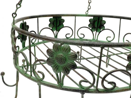 DanDiBo pot hanger 96006 Pan hanger D-39 cm Ceiling shelf Hanging shelf hanger Sausage crown