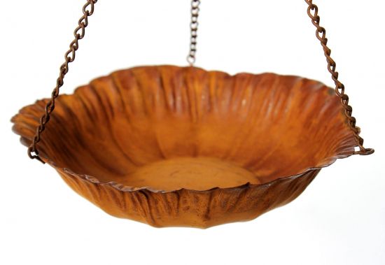 Preview: Vogelfutterstation Zum Aufhängen Metall 70185 Futterstation Hängend Rost Antik Vogelfutterspender