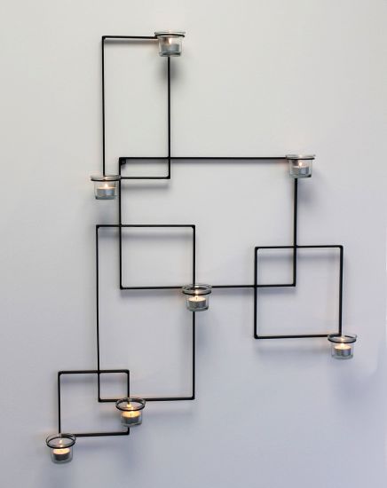 DanDiBo wall tea light holder Alegria metal wall black tea light holder candle holder wall candle holder wall sconce