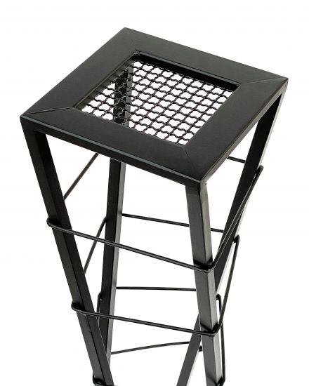 Preview: DanDiBo Design Weinregal Metall Schwarz Blumensäule Esperanza 80 cm Flaschenregel Stehend Flaschenständer Flaschenhalter Schwarz Blumenständer