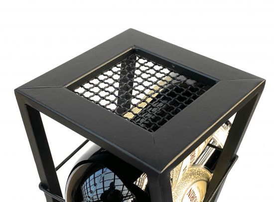 DanDiBo Design Wine Rack Metal Black Flower Column Esperanza 80 cm Bottle Rack Standing Bottle Rack Bottle Holder Flower Stand