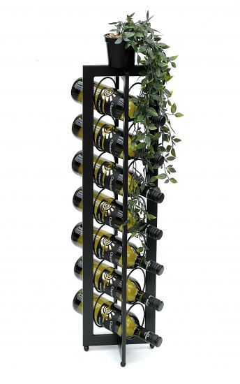 DanDiBo Design Weinregal Metall Schwarz Stehend 96323 X 80 cm Flaschenregal Flaschenständer Flaschenhalter Wein Regal