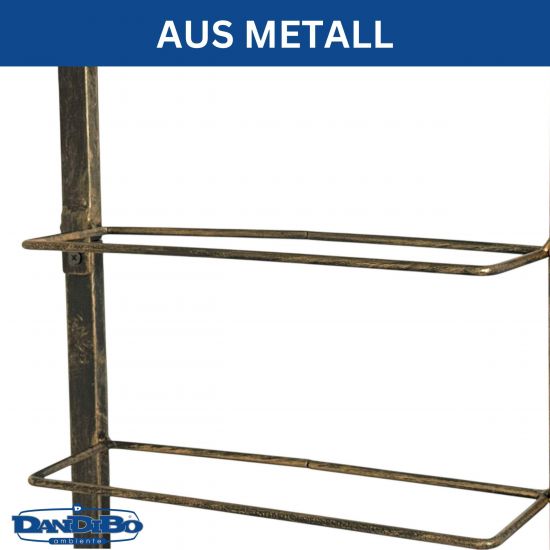 DanDiBo Weinregal Wand Metall Schwarz 240403 Flaschenregal Schmal Wandmontage Wine Rack Weinflaschenhalter Weinhalter Flaschenhalter