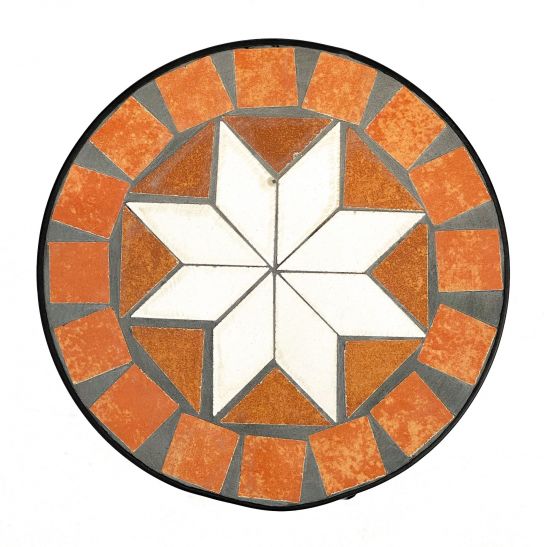 DanDiBo flower stool mosaic round 54 cm flower stand 12011 side table plant stand mosaic table