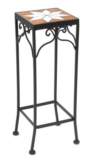 Blumenhocker Merano Mosaik 12012 Blumenständer 46 Hocker Eckig Beistelltisch