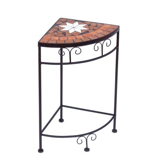 Preview: Blumenhocker Merano Mosaik 12013 Blumenständer 52cm Hocker Eckregal Tisch