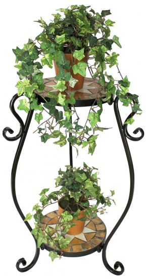 Preview: Blumenhocker Merano Mosaik 12019 Blumenständer H-61cm Hocker Pflanzenständer