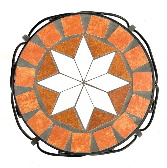 Blumenhocker Merano Mosaik 3er Set 12014 Blumenständer 20 ,27, 37cm Hocker Rund