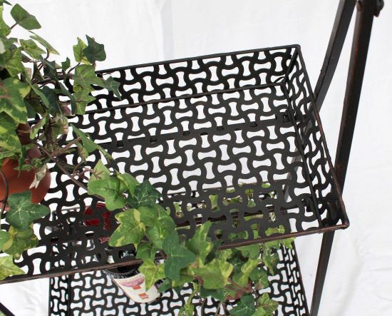 Flower stage 130837 made from metal with Chalk board 108cm Flower stand Plant stage