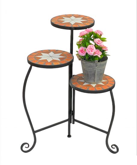 Blumentreppe Merano 12020 Mosaik 55cm Blumenständer Blumenregal Blumenhocker