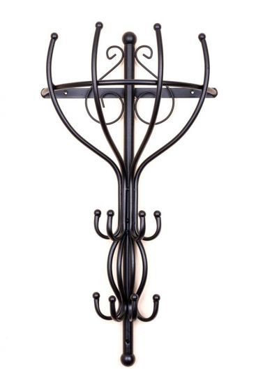 Preview: Garderobe Kleiderständer Vienno Halbrund 66cm Wandgarderobe Kleiderhaken Haken