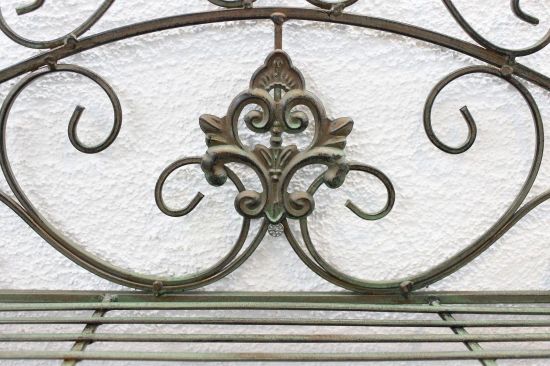 Preview: DanDiBo Wandgarderobe Metall mit Ablage 60 cm Malege Kleiderhaken 12205 Wandregal Garderobe Vintage