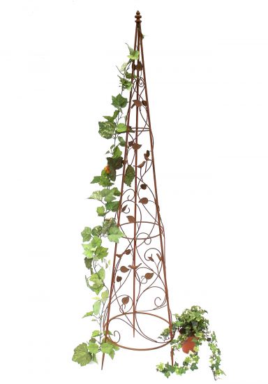 Preview: Rankhilfe Pyramide 082547 aus Metall XL-164cm Kletterhilfe Rankgerüst Ranke