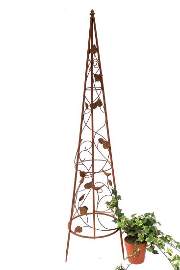 Rankhilfe Pyramide 082547 aus Metall M-118cm Kletterhilfe Rankgerüst Ranke