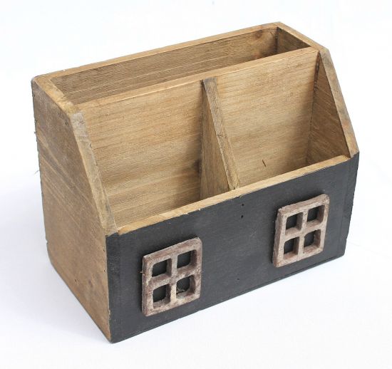 Preview: Desk organizer 14B198 Utensilo Letter tray shabby 18,5cm Seedbox Organizer