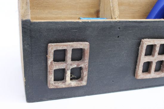 Preview: Desk organizer 14B198 Utensilo Letter tray shabby 18,5cm Seedbox Organizer