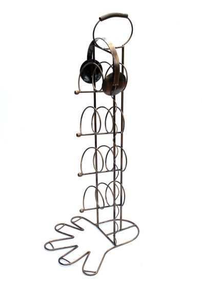 Preview: Weinregal 10-0045 Flaschenregal Flaschenhalter aus Metall 93cm Weinständer Regal