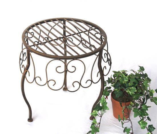 Preview: Blumenhocker 140129 M Blumenständer 30cm Pflanzenständer Hocker Beistelltisch Tisch