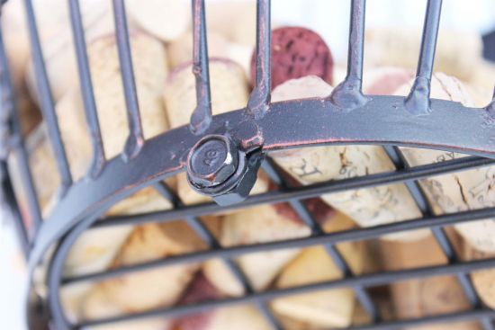 Preview: Korkensammler 100128 Korkeneimer 37cm Korken Tischmülleimer Weinfass Fass