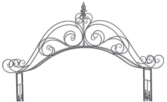 Rose arch with gate 131872 made from metal Garden gate 282x160cm Plant support