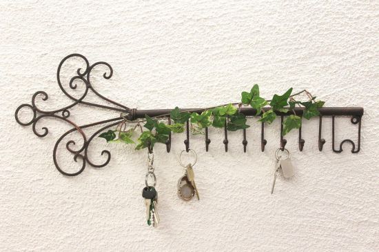 Schlüsselhänger Hakenleiste 101852 Schlüsselleiste 56cm Wandhaken Schlüsselbrett