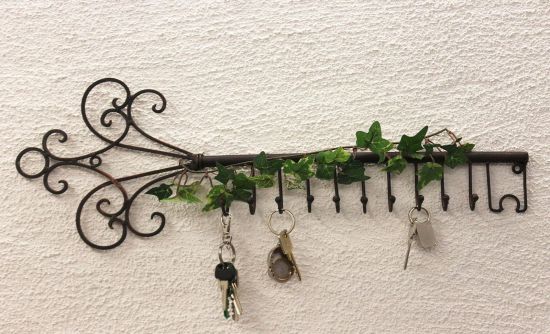 Schlüsselhänger Hakenleiste 101852 Schlüsselleiste 56cm Wandhaken Schlüsselbrett