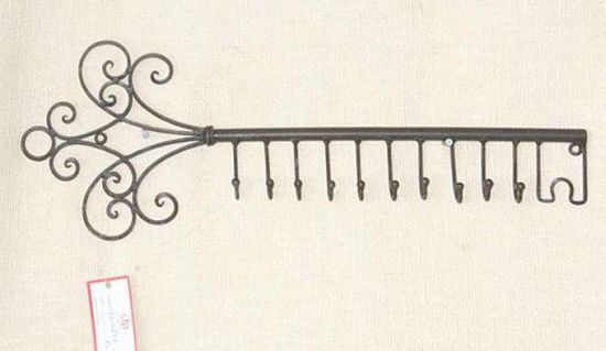 Schlüsselhänger Hakenleiste 101852 Schlüsselleiste 56cm Wandhaken Schlüsselbrett