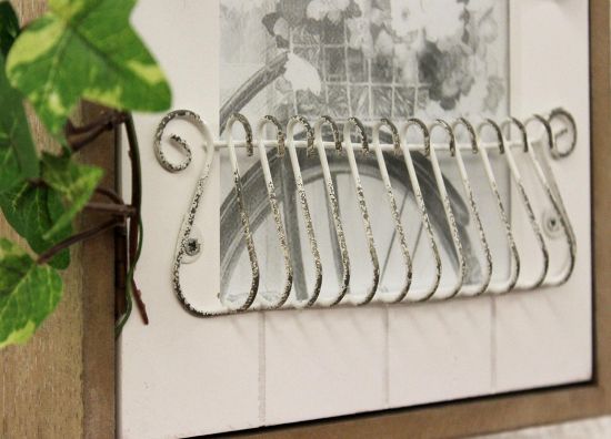 Preview: Schlüsselkasten mit Bilderrahmen 17431 Schlüsselkästchen 34cm Schlüsselschrank