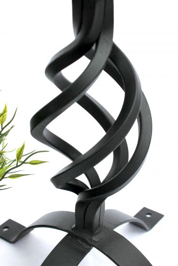 DanDiBo Sonnenuhr Garten Groß Metall Schwarz Schmiedeeisen Deko Wetterfest 70 cm Gartenuhr Uhr Deko