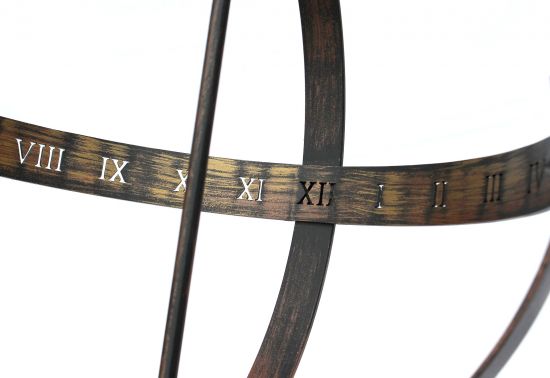 DanDiBo Sonnenuhr Garten Groß Metall Patina Schmiedeeisen Deko Wetterfest 70 cm Gartenuhr Uhr Deko