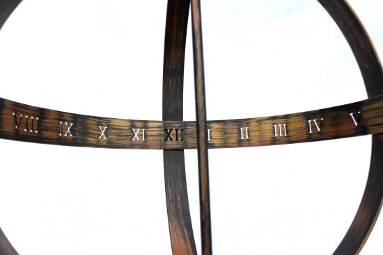 Preview: DanDiBo Sonnenuhr Garten Groß Metall Patina Schmiedeeisen Deko Wetterfest 70 cm Gartenuhr Uhr Deko