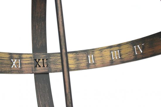 DanDiBo Sonnenuhr Garten Groß Metall Patina Schmiedeeisen Deko Wetterfest 70 cm Gartenuhr Uhr Deko