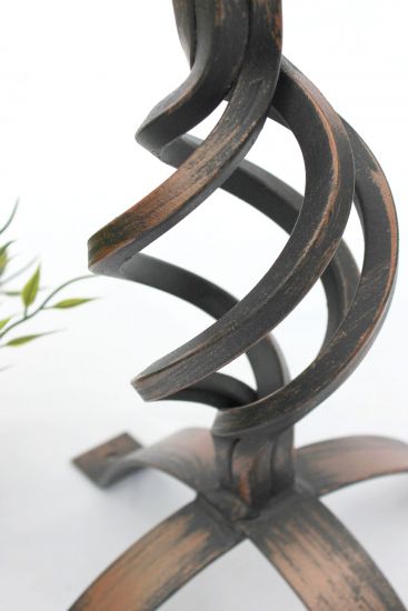 DanDiBo Sonnenuhr Garten Groß Metall Patina Schmiedeeisen Deko Wetterfest 70 cm Gartenuhr Uhr Deko