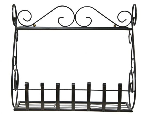 Wandblumenhalter Sebino Blumenständer aus Metall Wandregal Blumenregal Regal