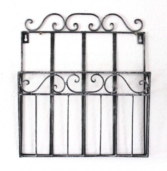 Wandregal Zeitungsständer 09913 Magazinhalter 38cm Küchenregal Zeitungshalter