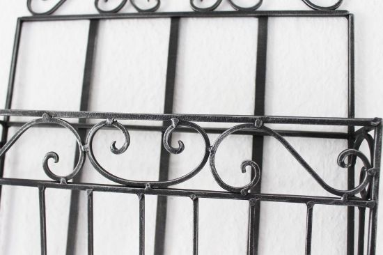 Wandregal Zeitungsständer 09913 Magazinhalter 38cm Küchenregal Zeitungshalter