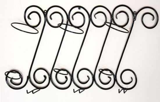 Preview: Weinregal "Tinto" Flaschenständer Metall 60cm Flaschenhalter Wan