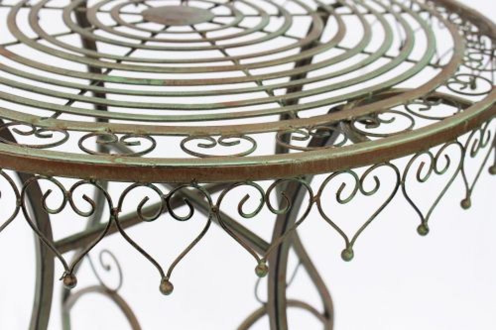 DanDiBo seating group iron garden antique bistro set Malega bistro table with 2 chairs foldable metal garden table