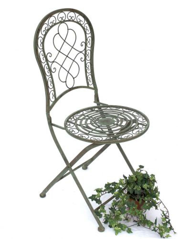 DanDiBo seating group iron garden antique bistro set Malega bistro table with 2 chairs foldable metal garden table