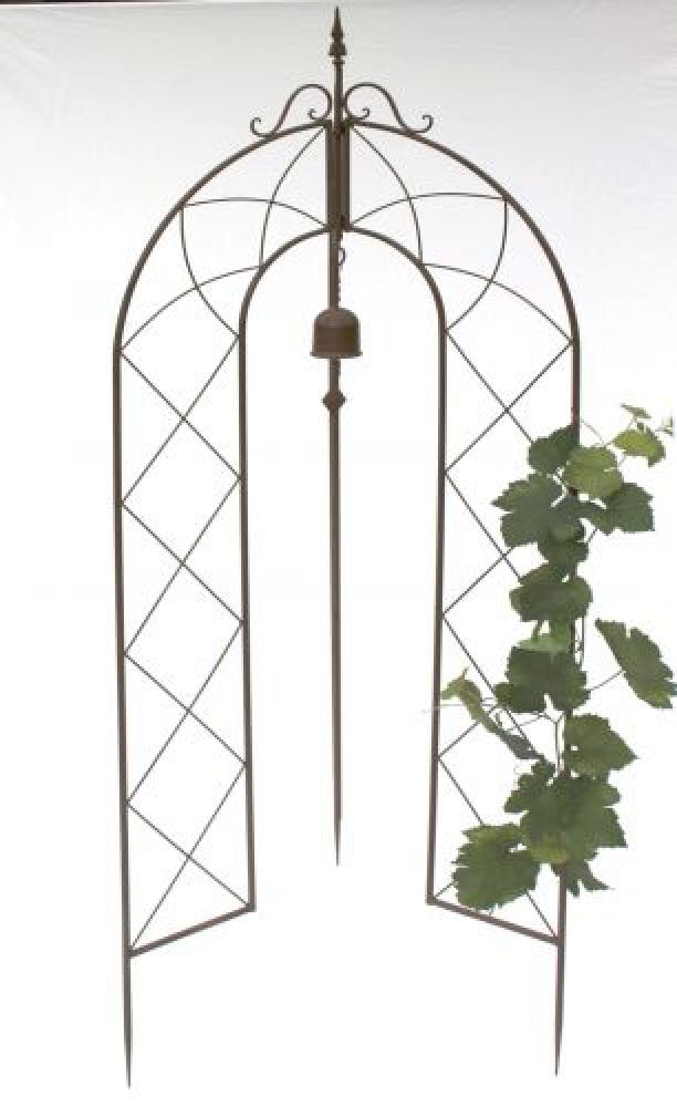 Rankhilfe mit Glocke 120264 faltbar Rankgitter H-172cm D-70cm Kletterhilfe Zaun