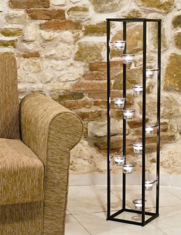 Lichtsäule Teelichthalter 100cm Teelicht Ständer für 12 Teelichter 93004 Kerzenhalter