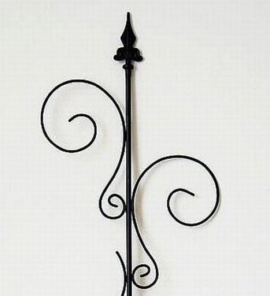 Rankhilfe mit 2 Halter Rankgitter aus Metall H-145cm B-30cm Kletterhilfe 2 Haken