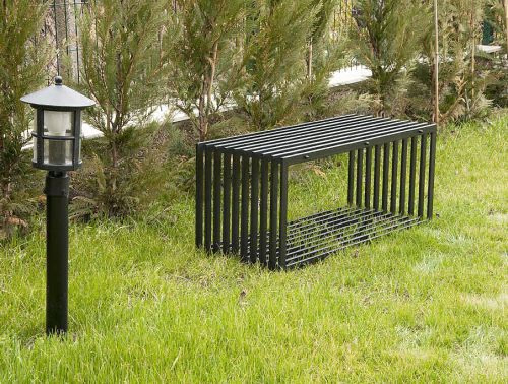 Firewood rack D-Stil Firewood stand 100cm Basket for firewood Shelf for firewood