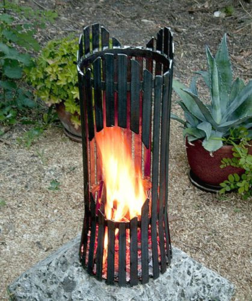 Fire pit ALBERO Fire basket 80002 Fire bowl 60cm iron Fireplace Column